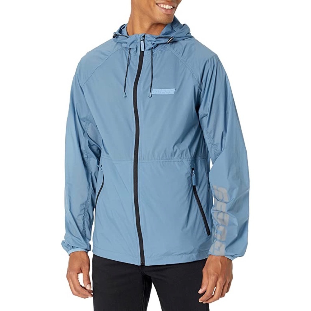 New GUESS Mens Hooded Windbreaker SZ XL